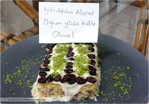 Kadayıf Pastası: İyi ki Doğdun Murat!