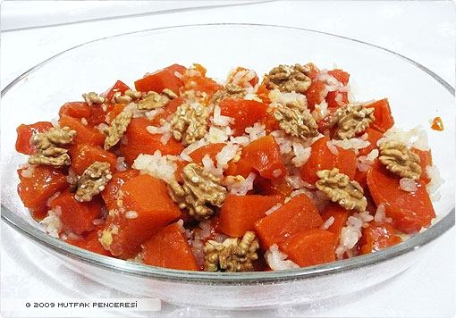 Pirinçli Sütlü Kabak Tatlısı